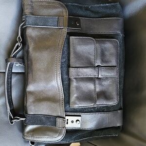 Kelsi Dagger Brooklyn Black Leather Messenger Bag